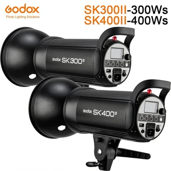 Godox SK300II 300Ws SK400II 400Ws Профессиональная Студийная вспышка-Стробоскоп Встроенная Беспроводная X-система 2.4G Для съемки SK400 Upgrade
