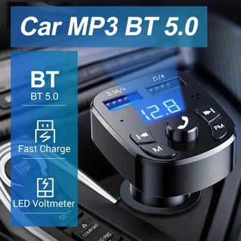 Автомобильный Комплект FM-передатчик Bluetooth Аудио Двойной USB Автомобильный MP3-плеер авторадио Громкая связь Автомобильное зарядное устройство 3.1A Быстрое зарядное устройство Автомобильные Аксессуары
