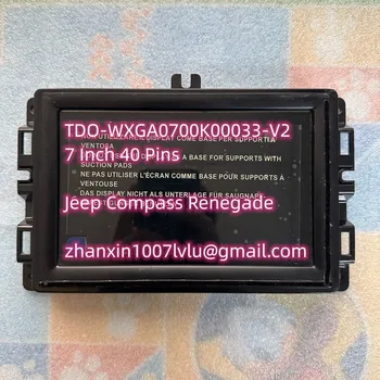 ЖК-дисплей С сенсорным экраном 7 Дюймов 40 Pin TDO-WXGA0700K00033 Для 2017-2021 JEEP Compass Renegade Автомобильный CD Аудио Радио Навигация