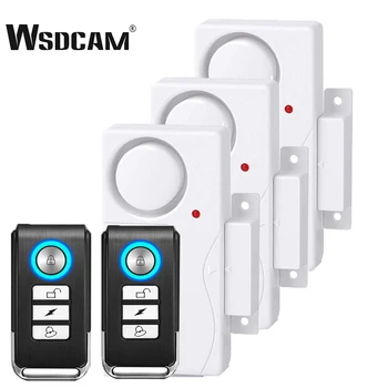 Беспроводная Дверная сигнализация WSDCAM с дистанционным предупреждением о вибрации, Сигнализация против потери сигнала Открытия окон, датчик домашней безопасности