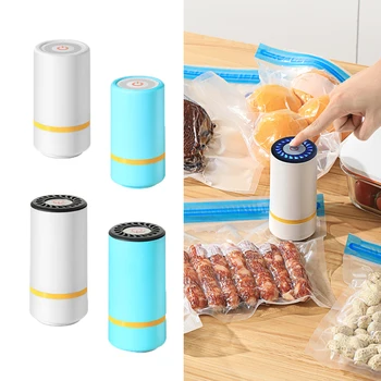 Вакуумный упаковщик, портативный USB-электрический воздушный насос, Мини-ручная вакуумная упаковочная машина для сохранения свежести, упаковщик для дома