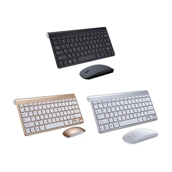 Беспроводная клавиатура и мышь 2,4 ГГц, ультратонкий набор для делового офиса, немой, выделенный набор для клавиатуры и мыши, Прямая поставка