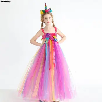 Детское праздничное платье принцессы лесной феи