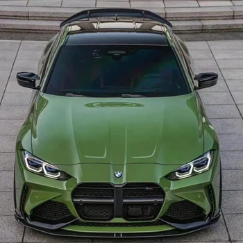 Высококачественная супер глянцевая гоночная зеленая пленка для кузова автомобиля, виниловое покрытие, защищающее пленку от обесцвечивания