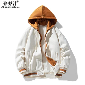 Осень-Зима 2023, Новая Мужская повседневная куртка, Корейская версия, Трендовый бренд, Универсальная куртка с капюшоном, Мужская одежда, Мужская одежда
