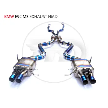 Выпускной коллектор из титанового сплава Downpipe подходит для BMW M2C M3 M4 E92 F82 Автоматическая модификация электронного клапана