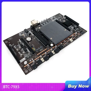 Материнская плата BTC-79X5 для Майнинга X79 H61 LGA 2011 5 Слотов PCI-E Express 3.0 X8 Поддерживают 3060 GPU DDR3