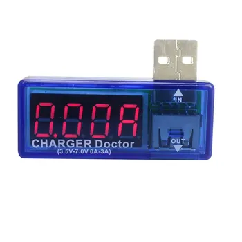 KWS-02 Цифровой USB Мобильный Измеритель тока зарядки Измеритель напряжения Мини USB зарядное Устройство Доктор Вольтметр Амперметр светодиодный дисплей Горячий