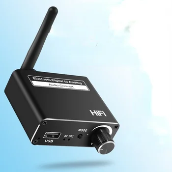 Bluetooth 5.0 Приемник U Диск Цифроаналоговый аудиопреобразователь Spdif Оптическое волокно 3,5 мм AUX 2 RCA Усилитель Динамик Автомобильный комплект