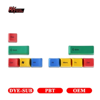 10 ШТ. Ключей DYE-SUB PBT Keycaps OEM Профиль Персонализированная Геймерская Механическая Клавиатура Keycap для Gateron Cherry MX Switch Key Cap