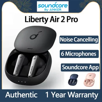 Оригинальные Наушники Soundcore Liberty Air 2 Pro Bluetooth 5,0 с Сенсорным Управлением, Настоящие Беспроводные Наушники ANC с активным Шумоподавлением