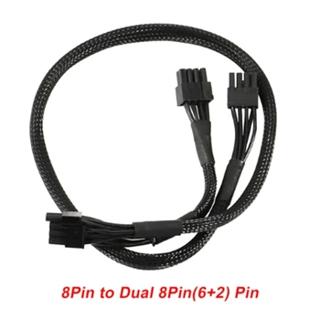 Модульный кабель от 8PIN до двойного 8PIN (6 + 2) для EVGA G + G3P2 T2 GPU PCIe 8Pin 6 + 2Pin к PCIe CPU 8Pin 18awg