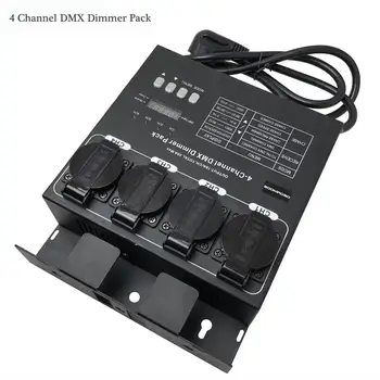 4 Канала DMX-Диммера с Задним Контроллером, комплект Переключателей Мощностью 1 кВт, Режим Автоматического/DMX 512 Затемнения света Для Сценического светового эффекта