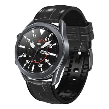 22 мм Кожаный ремешок для Samsung Galaxy Watch 3 45 мм/46 мм Браслет Для Huawei Watch GT 3 GT GT2 GT2 Pro 46 мм Сменный Ремешок