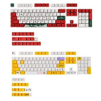 123 Клавиши Механическая клавиатура Колпачки для ключей Цветные XDA Высота PBT колпачок для ключей DY SUB