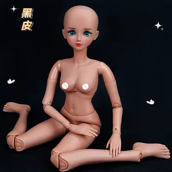 60 см Части куклы, многосуставное Обнаженное Тело, Макияж Головы, Белая/Загорелая Кожа, игрушки для девочек 
