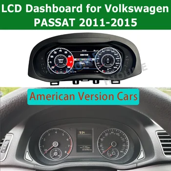 Автомобильный цифровой интеллектуальный кластерный измерительный прибор для Volkswagen Passat 2011-2015 ЖК-спидометры приборная панель Виртуальная кабина