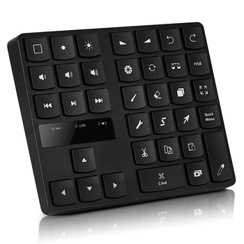 Клавиатура для рисования Bluetooth 5.0 Беспроводная цифровая клавиатура с номером, Клавиша быстрого направления меню Вверх-вниз