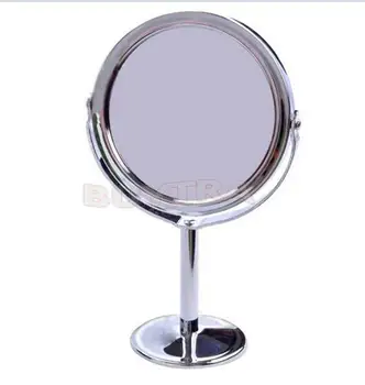 Зеркало TSHOU513 Инструменты для макияжа Женское косметическое зеркало для макияжа Двухстороннее обычное + увеличительная овальная подставка Компактное зеркало косметическое