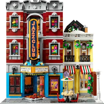Создание джаз-клуба Expert pizza shop MOC модель модульного дома строительные блоки 10312 совместимые 2899 детские игрушки подарок